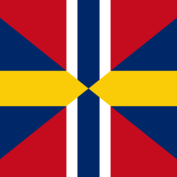 Swedish Norwegian combined flag
