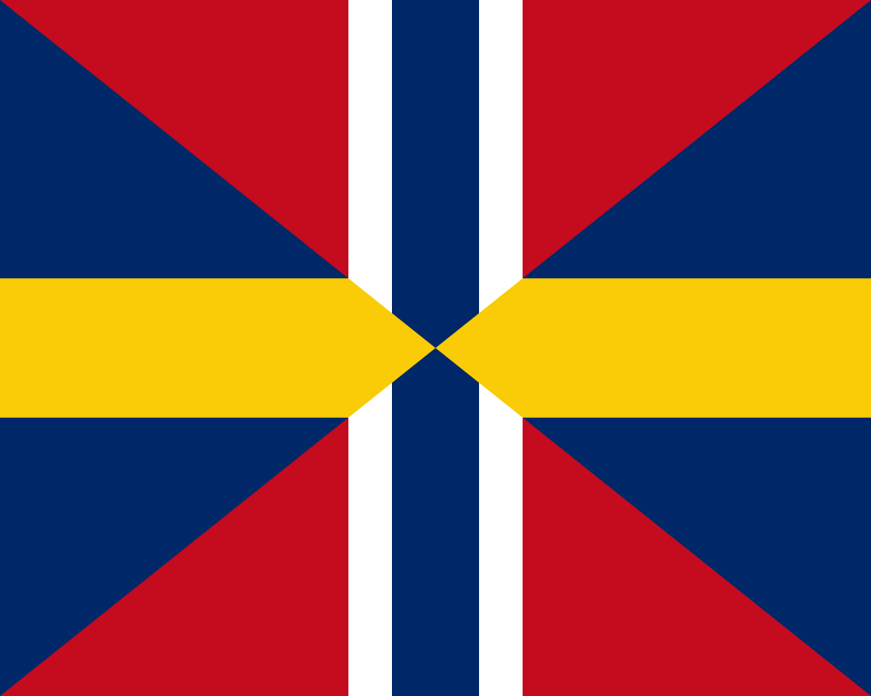 Swedish Norwegian combined flag